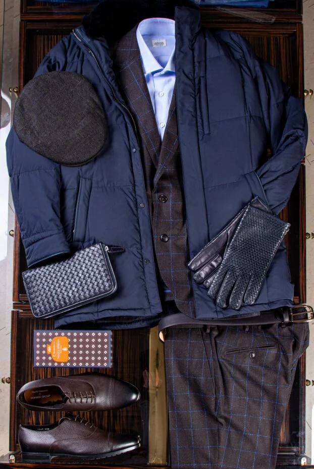 Рубашка мужская деловая голубая с классическим кроем - фото 2