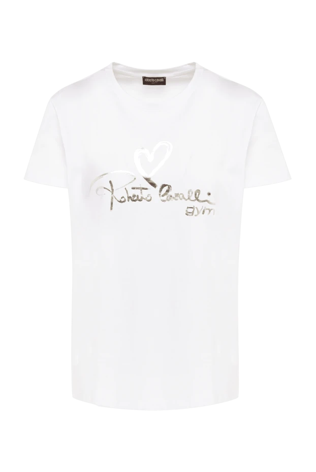 Roberto Cavalli жіночі футболка з бавовни біла жіноча купити фото з цінами 140775 - фото 1