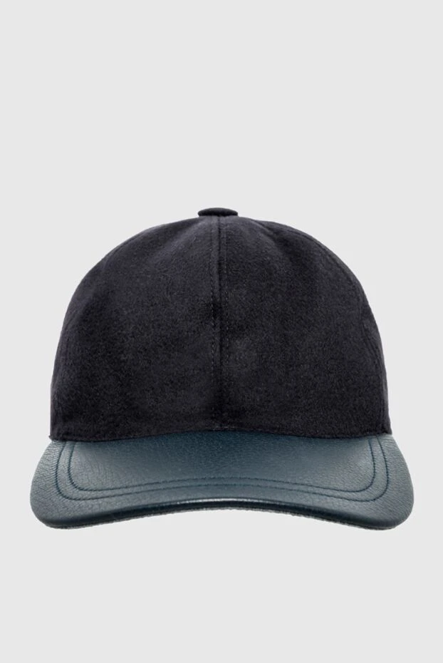 Cesare di Napoli man black wool and cashmere cap for men buy with prices and photos 140793 - photo 1