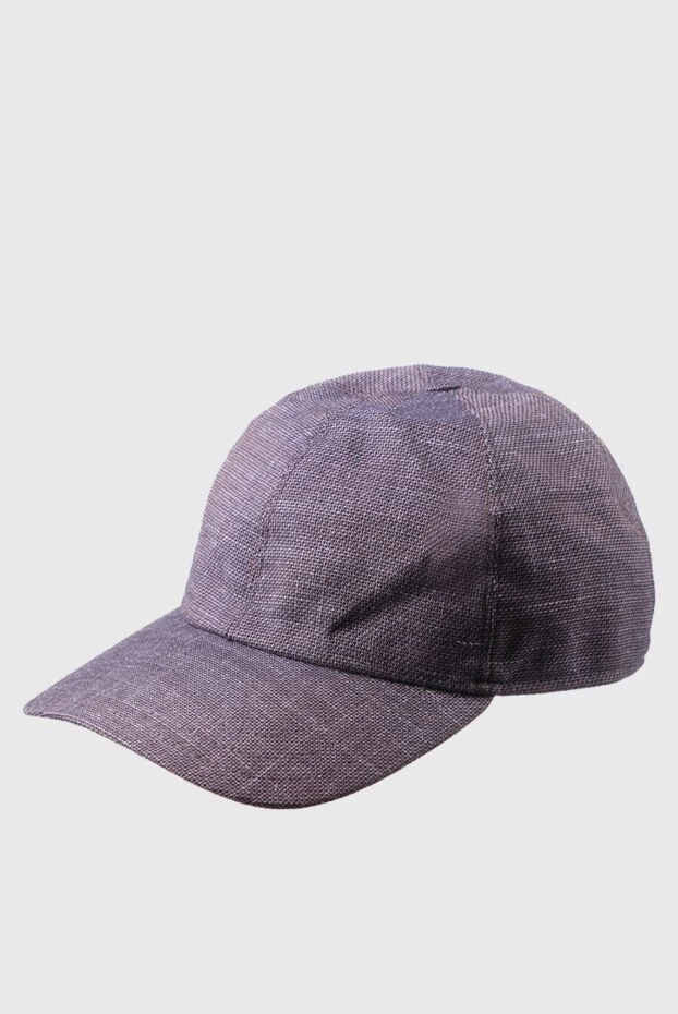 Portaluri мужские кепка из шерсти, льна и шёлка коричневая мужская купить с ценами и фото 140801 - фото 1