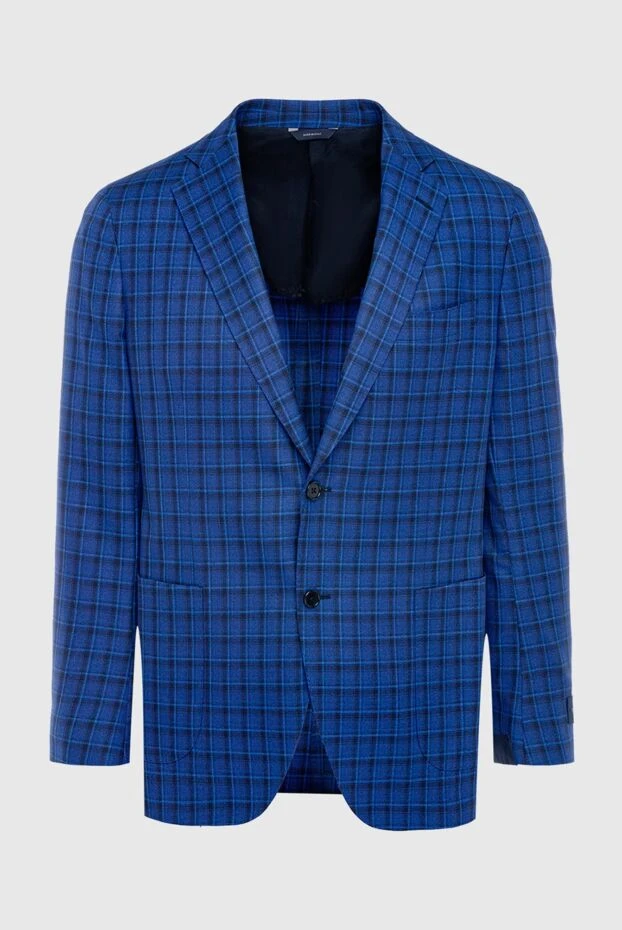 Tombolini мужские пиджак из шерсти синий мужской купить с ценами и фото 140875 - фото 1