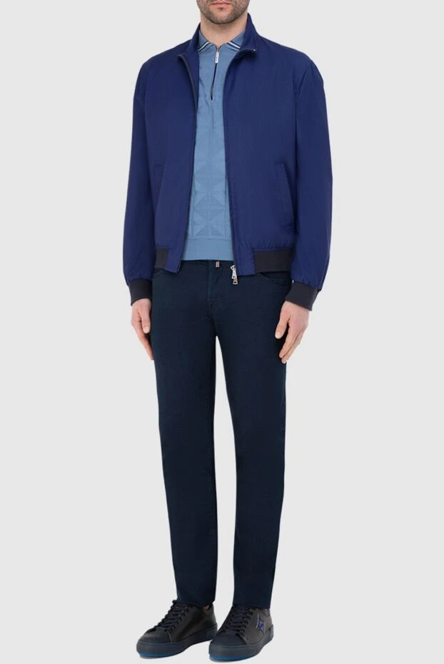 Tombolini man blue wool jacket for men 140877 - photo 2