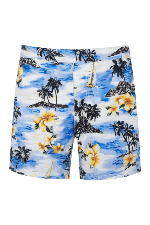 MC2 Saint Barth man blue cotton beach shorts for men buy with prices and photos 140898 - photo 1