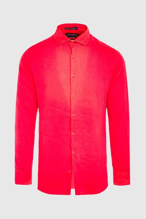 MC2 Saint Barth мужские сорочка из льна красная мужская купить с ценами и фото 140902 - фото 1