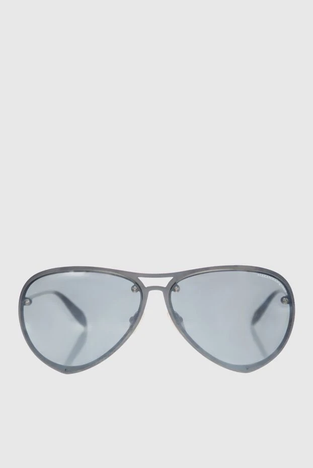 Alexander McQueen glasses made of metal and plastic gray for men 140976 - photo 1