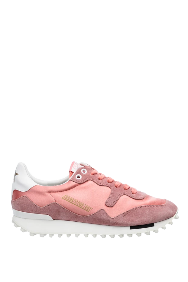 Women's sneakers in pink with a logo