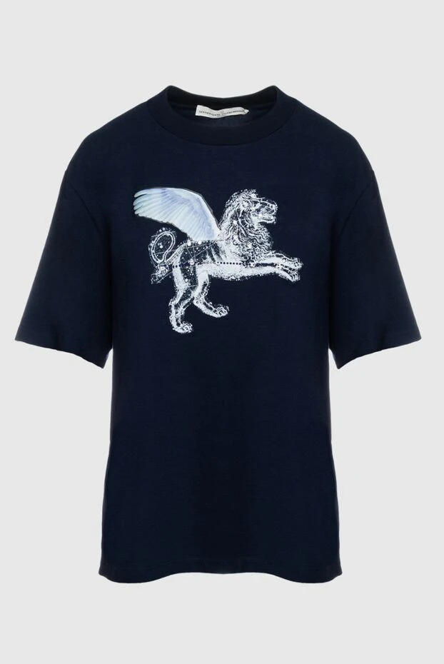 Golden Goose woman blue cotton t-shirt for women 141038 - photo 1