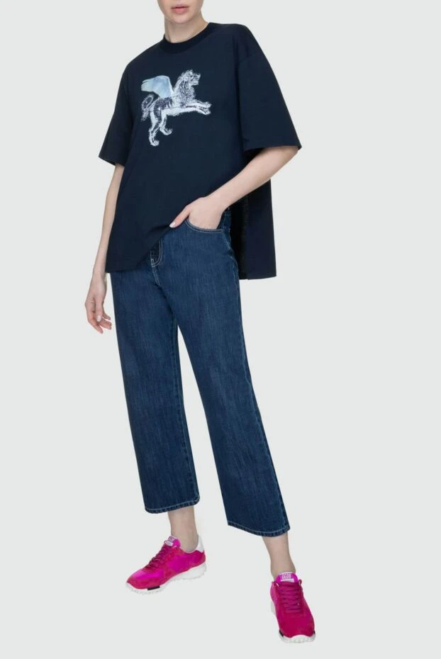 Golden Goose woman blue cotton t-shirt for women buy with prices and photos 141038 - photo 2