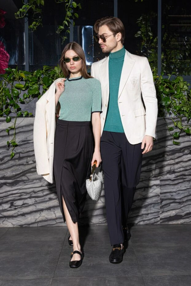 Golden Goose women's blouse with black trim green 141039 - photo 2