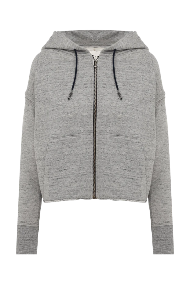 Hoodie made of cotton gray for women