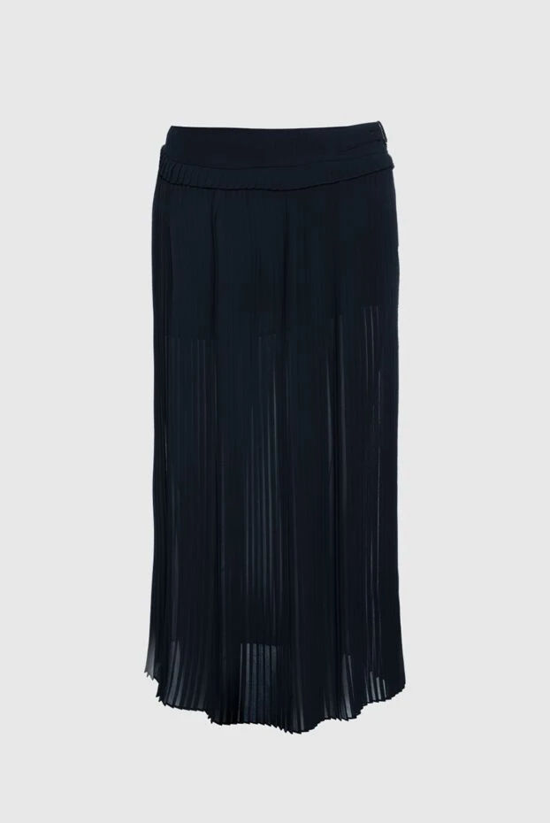 Black polyester skirt for women