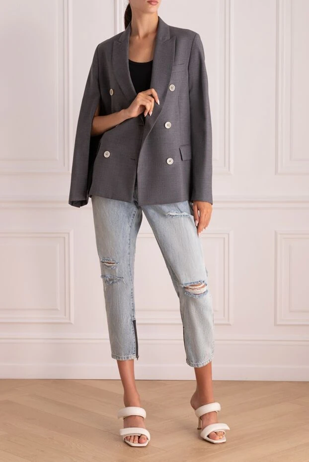 Golden Goose woman gray wool jacket for women 141047 - photo 2