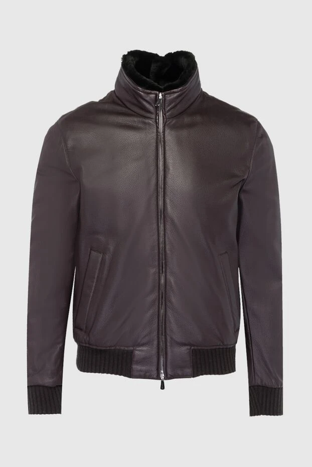 Enrico Mandelli man brown leather jacket for men buy with prices and photos 141133 - photo 1