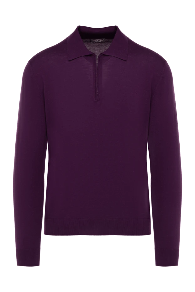 Cesare di Napoli man wool long sleeve polo violet for men buy with prices and photos 141390 - photo 1