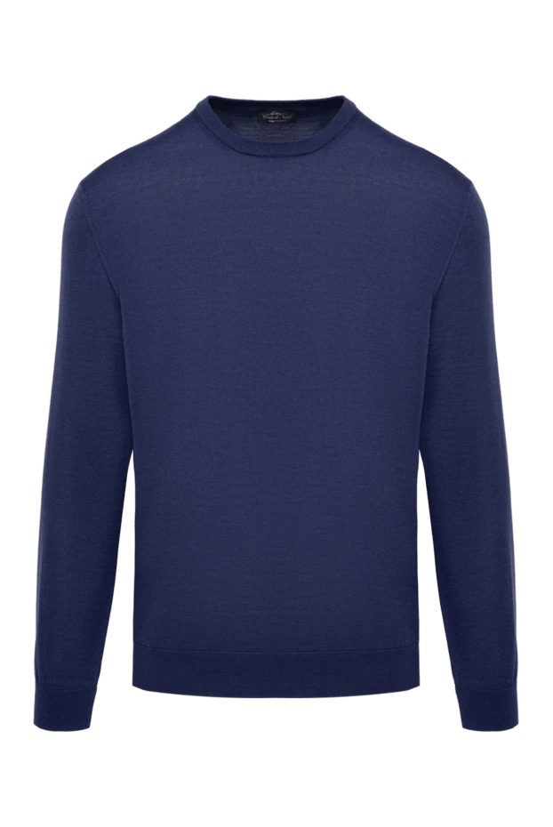 Cesare di Napoli man wool, cashmere and silk jumper purple for men buy with prices and photos 141411 - photo 1