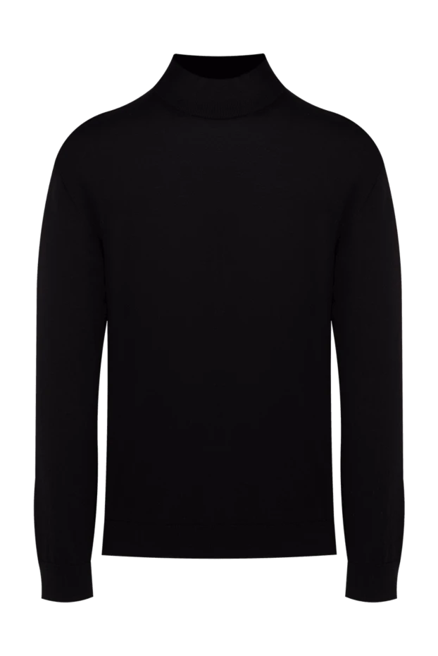 Cesare di Napoli man black wool turtleneck jumper for men buy with prices and photos 141427 - photo 1