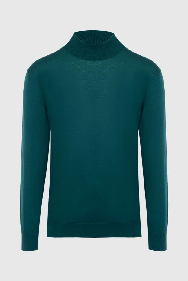 Cesare di Napoli man green wool turtleneck jumper for men buy with prices and photos 141433 - photo 1