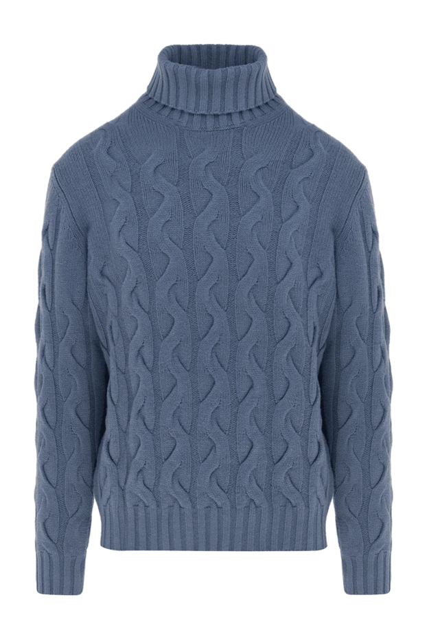 Cesare di Napoli man golf men's wool and cashmere blue buy with prices and photos 141438 - photo 1