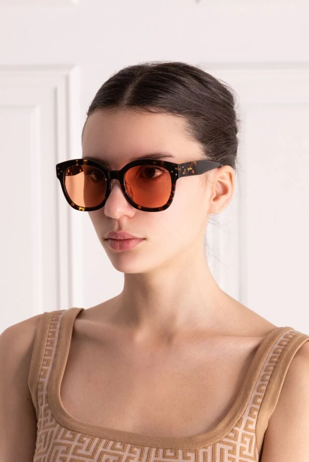 Spektre женские очки из пластика и металла коричневые женские купить с ценами и фото 141457 - фото 2