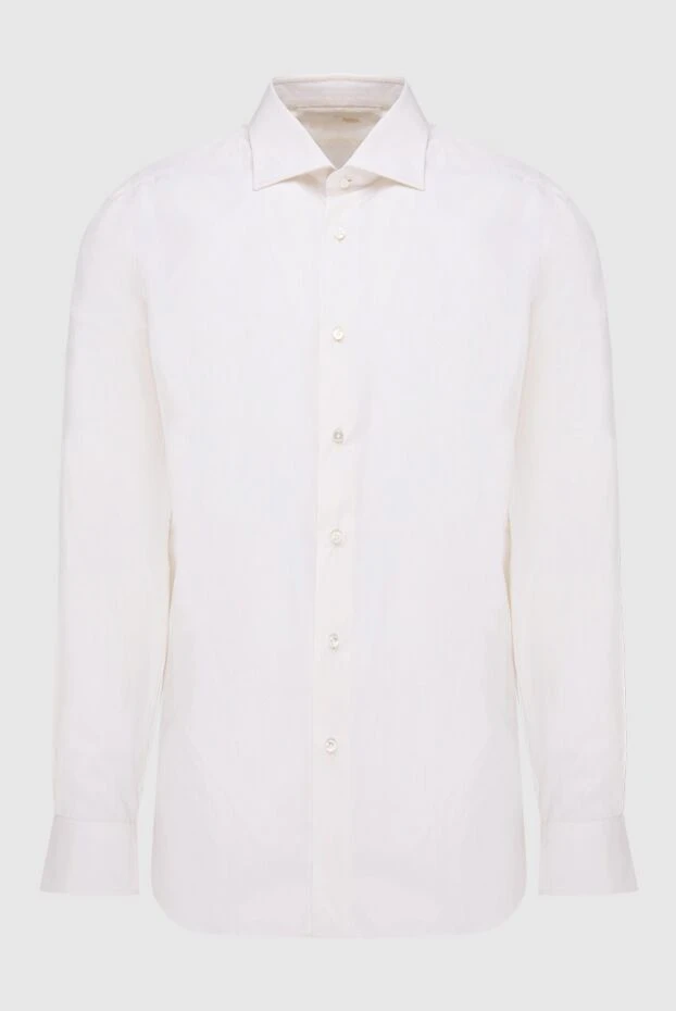 Barba Napoli man white cotton shirt for men 141528 - photo 1