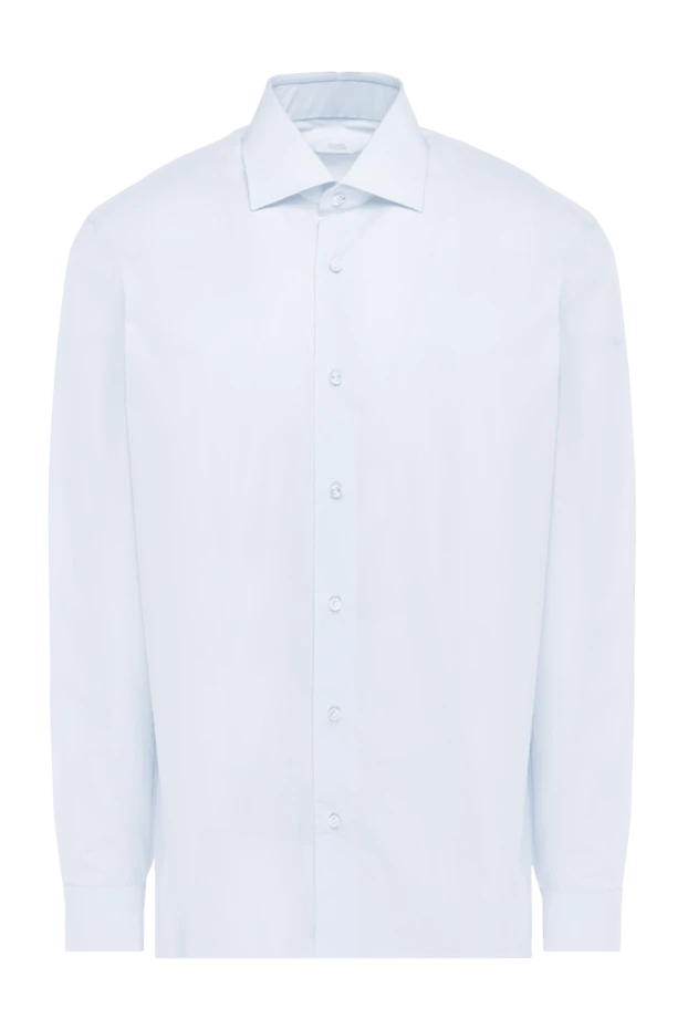 Barba Napoli чоловічі рубашка з бавовни блакитна чоловіча купити фото з цінами 141532 - фото 1
