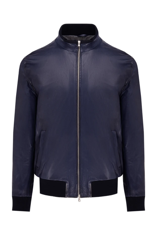 Barba Napoli man blue leather jacket for men buy with prices and photos 141540 - photo 1