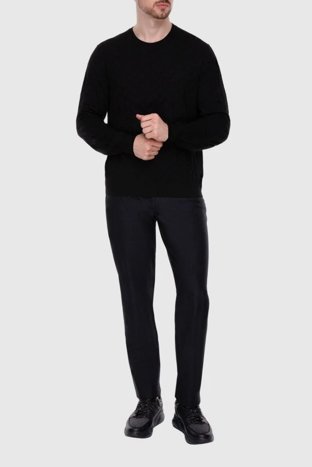 Brioni чоловічі джемпер з вовни чорний чоловічий купити фото з цінами 141560 - фото 2