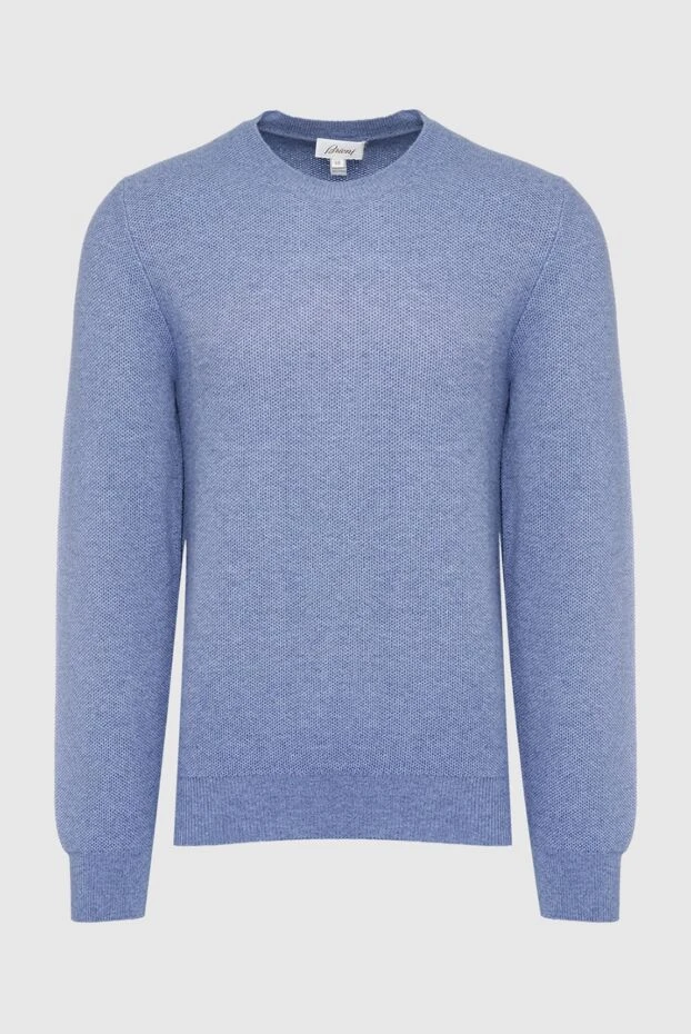 Brioni man blue cashmere jumper for men buy with prices and photos 141561 - photo 1