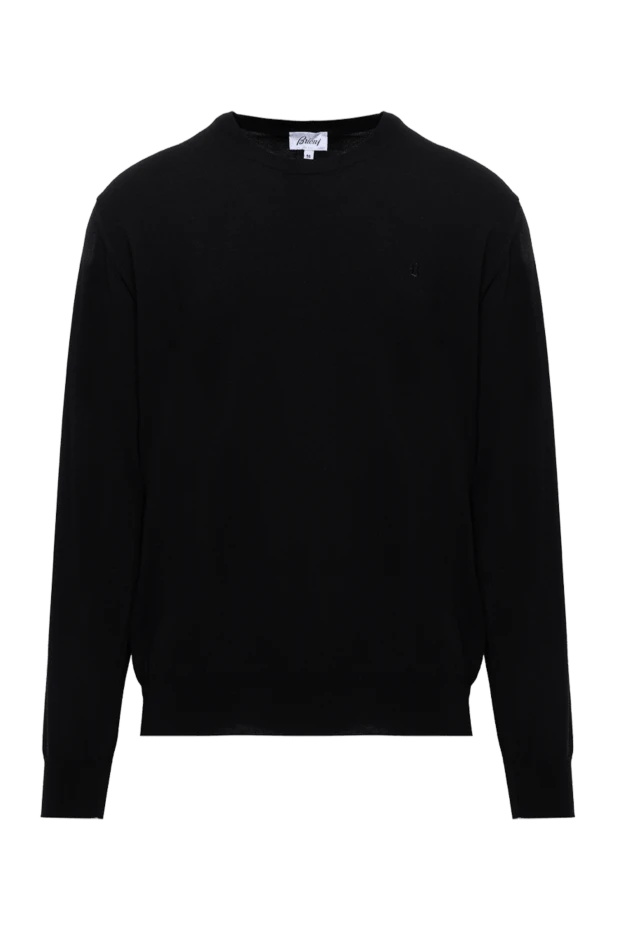 Brioni man black wool jumper for men 141567 - photo 1