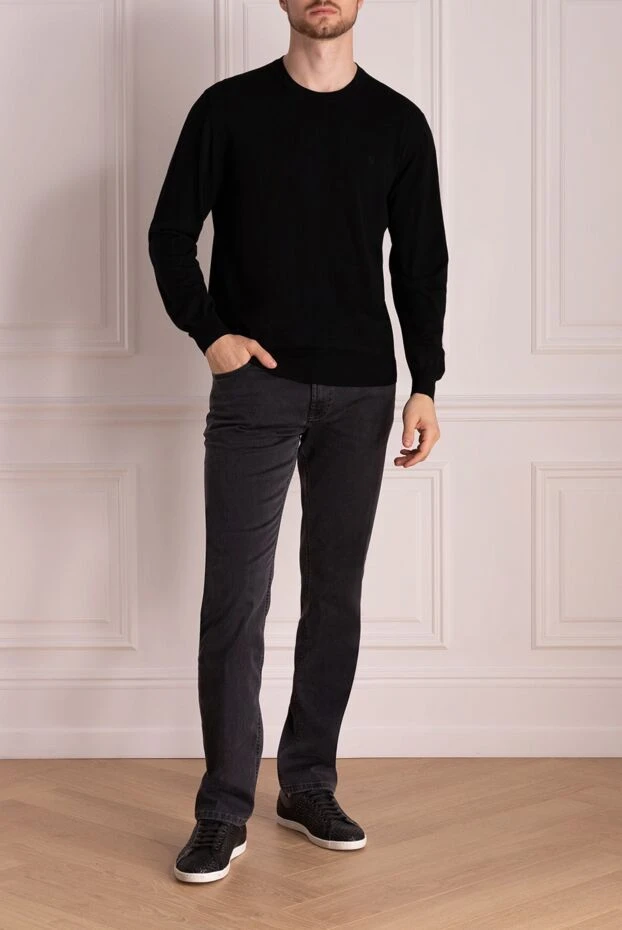 Brioni man black wool jumper for men buy with prices and photos 141567 - photo 2
