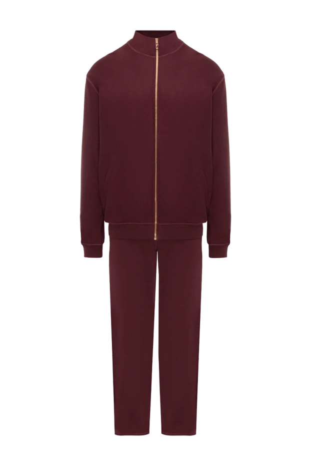 Billionaire man men's sports suit made of cotton and viscose, burgundy buy with prices and photos 141570 - photo 1
