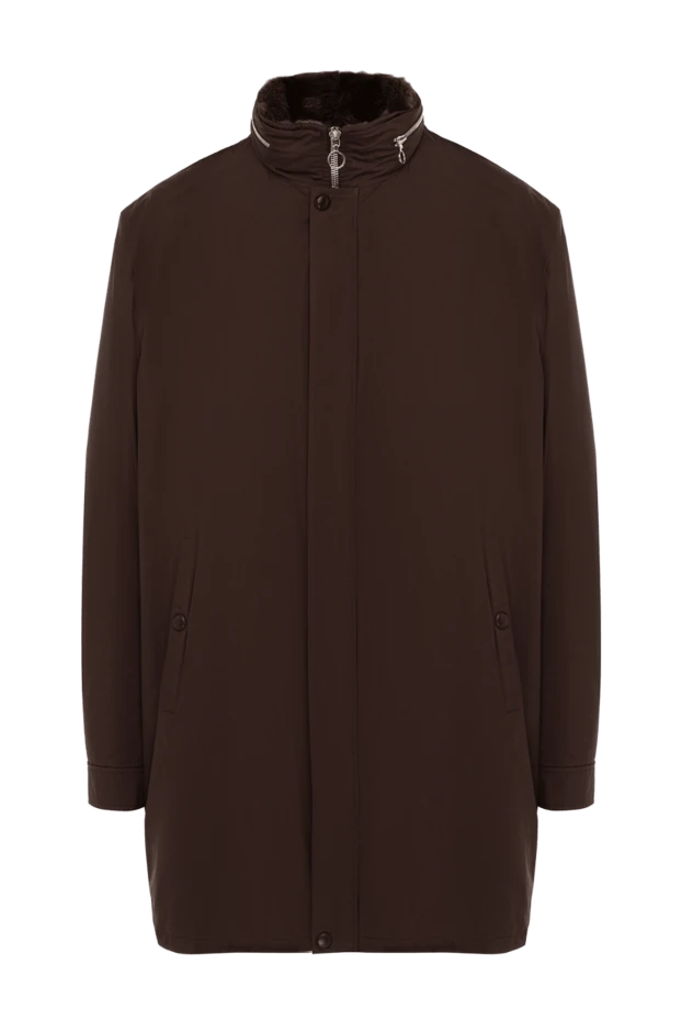 Seraphin мужские куртка на меху из полиэстера коричневая мужская купить с ценами и фото 141674 - фото 1