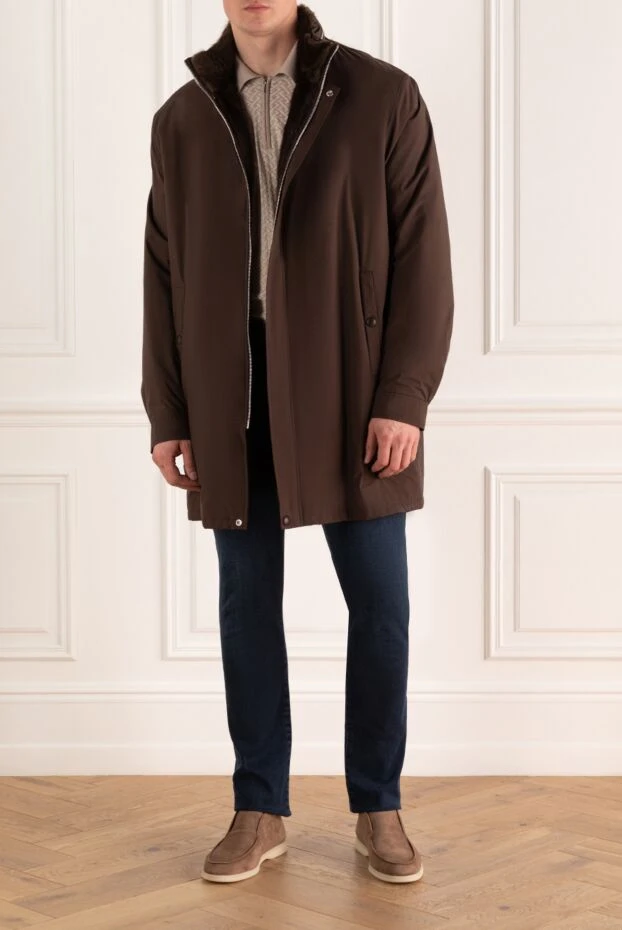 Seraphin мужские куртка на меху из полиэстера коричневая мужская купить с ценами и фото 141674 - фото 2