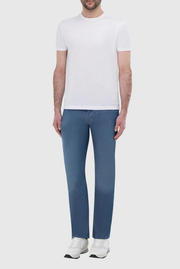 Scissor Scriptor мужские джинсы из хлопка голубые мужские купить с ценами и фото 141756 - фото 2