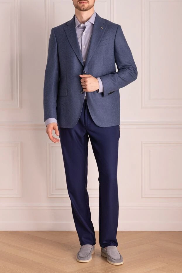 Sartoria Latorre man gray wool and cashmere jacket for men buy with prices and photos 141795 - photo 2