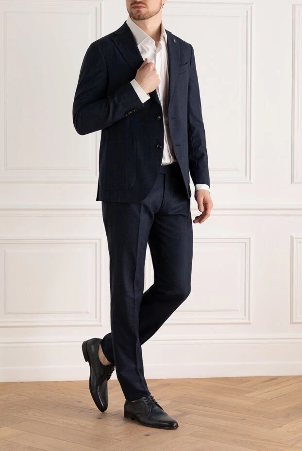 Sartoria Latorre man men's suit made of wool, blue buy with prices and photos 141802 - photo 2