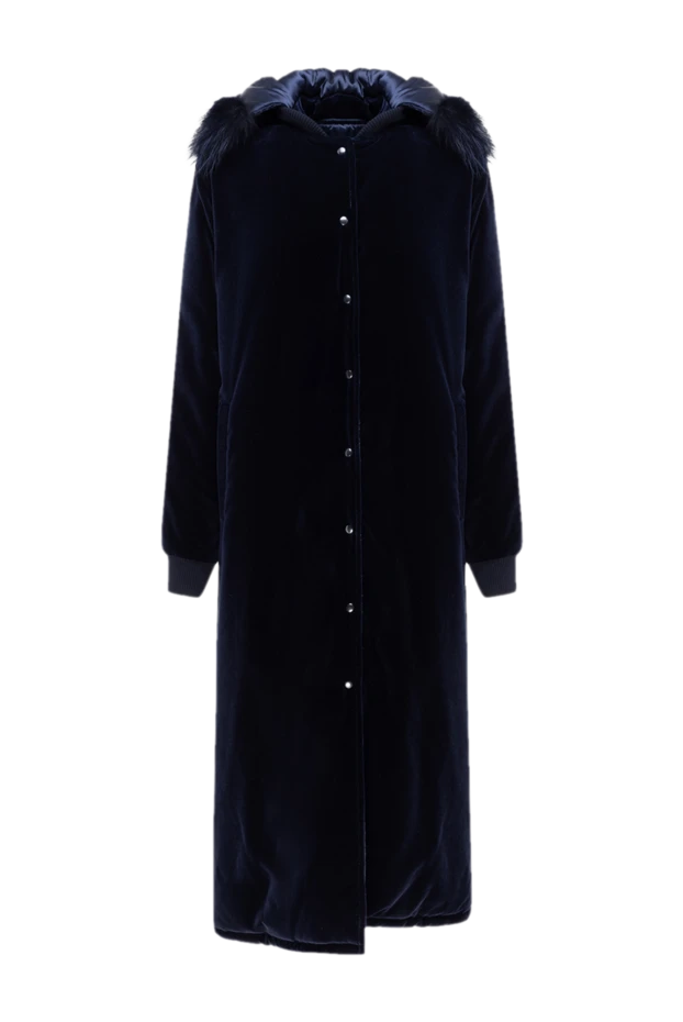 Ava Adore женские пальто из хлопка и модала синее женское купить с ценами и фото 141814 - фото 1