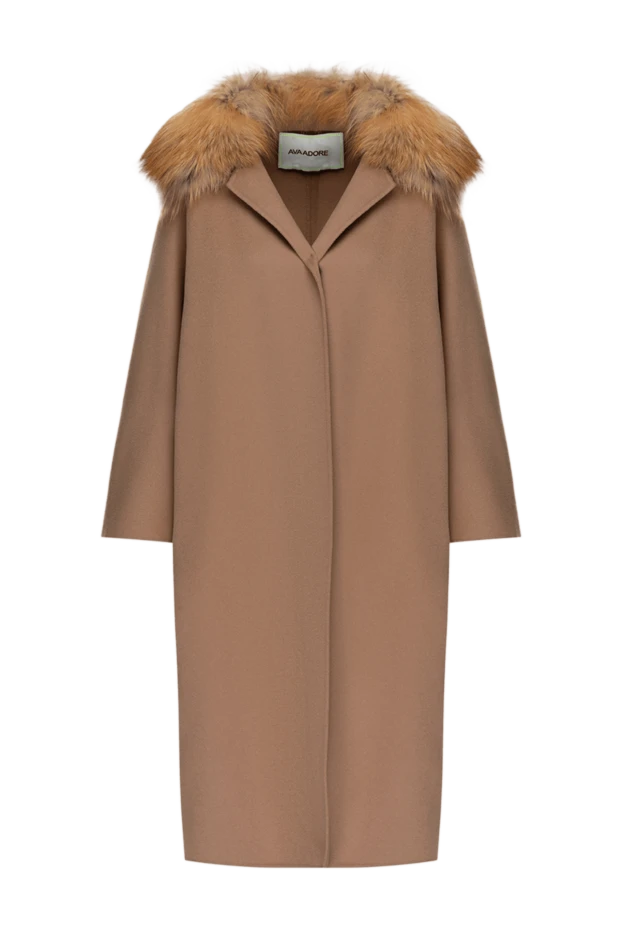 Ava Adore женские пальто из кашемира бежевое женское купить с ценами и фото 141815 - фото 1