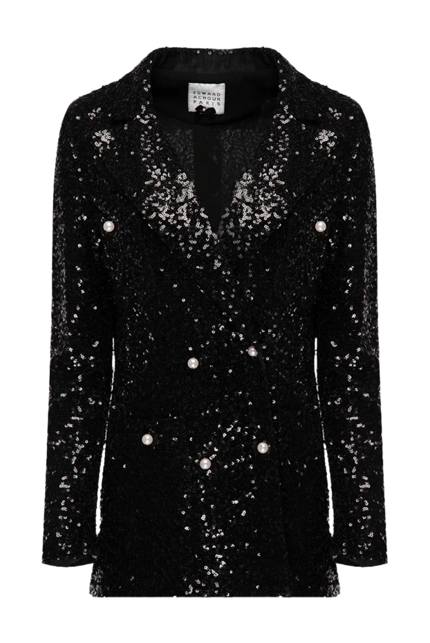 Edward Achour Paris woman women's black polyester jacket buy with prices and photos 141826 - photo 1