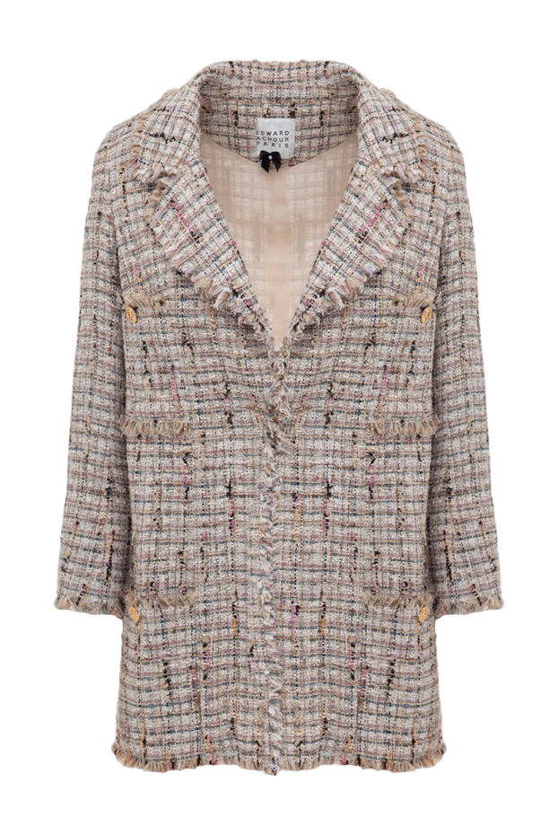 Edward Achour Paris woman beige jacket for women 141828 - photo 1