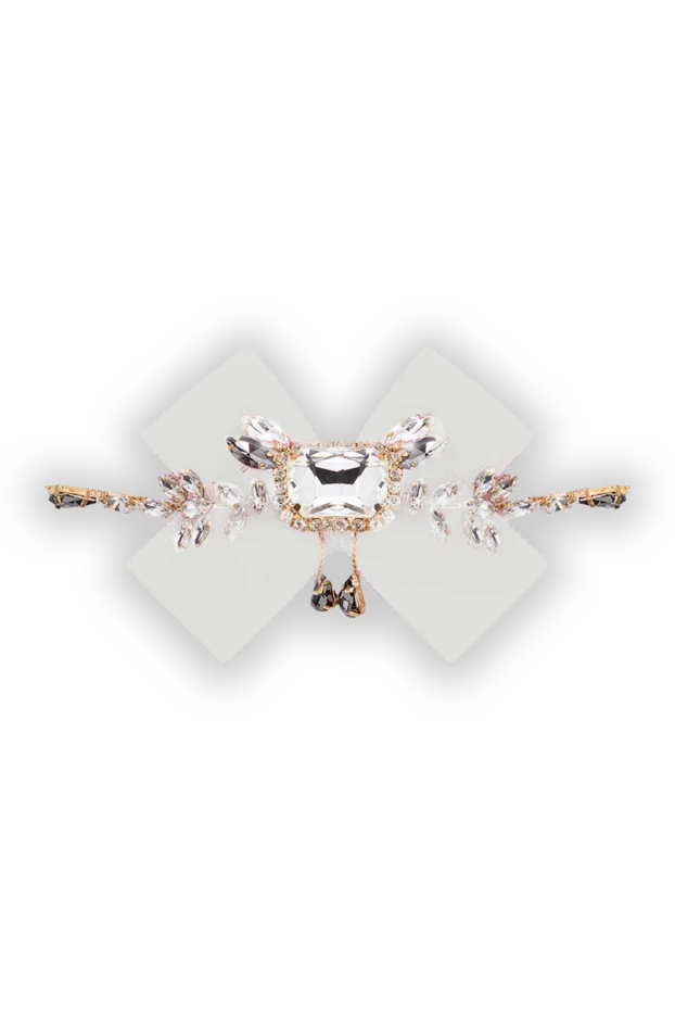 Edward Achour Paris beige brooch for women with crystals in the shape of flowers 141835 - photo 1