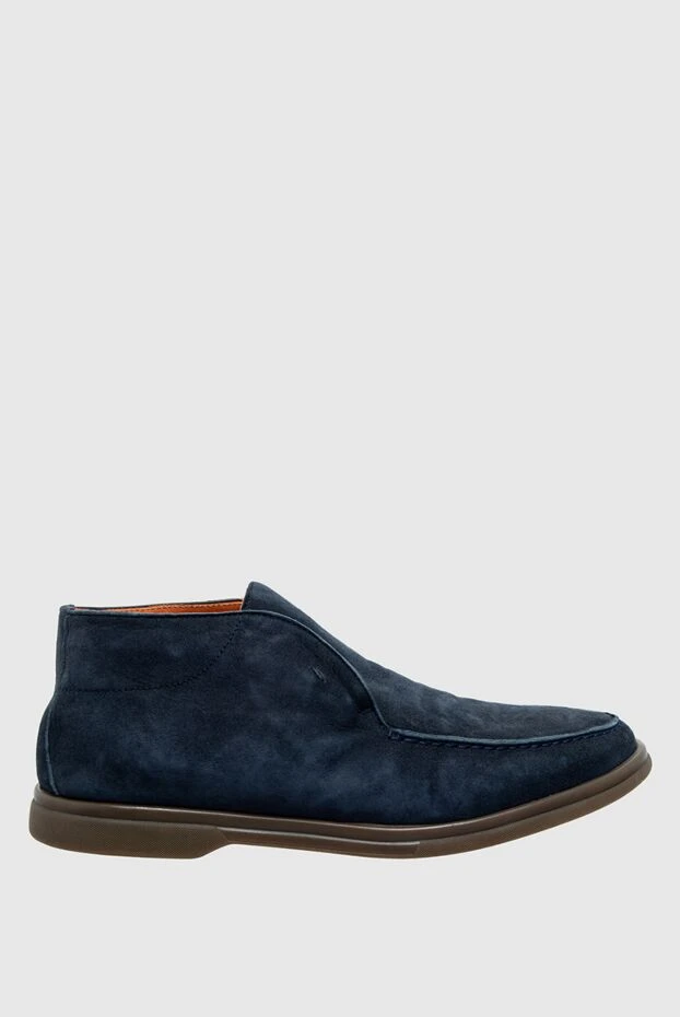 Andrea Ventura man blue suede boots for men 141849 - photo 1