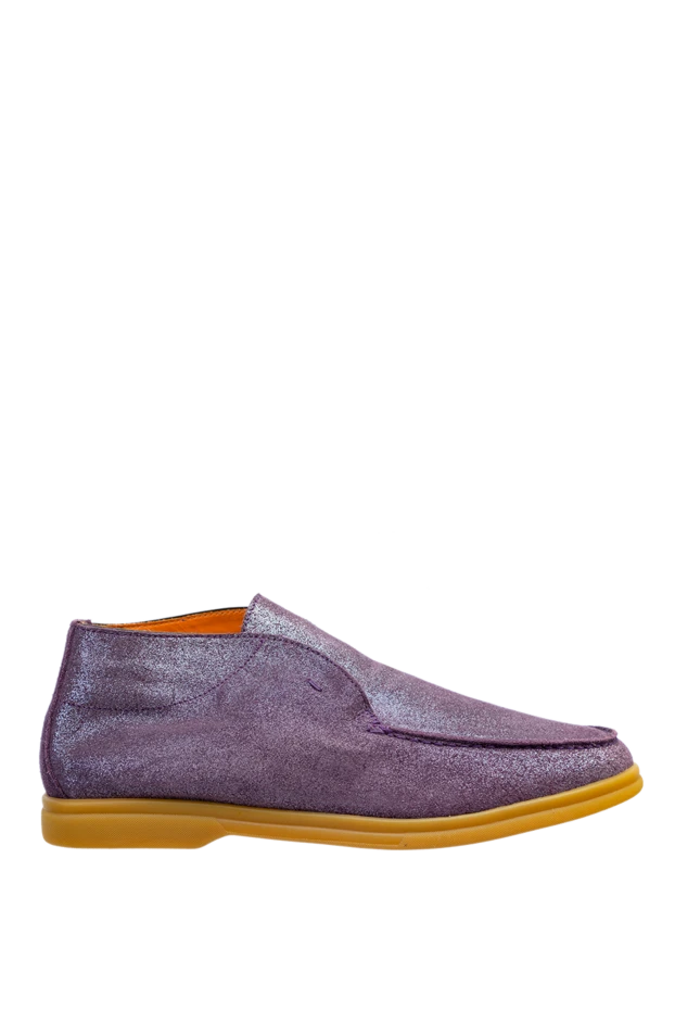 Andrea Ventura loafers women's suede with coating purple 141851 - photo 1