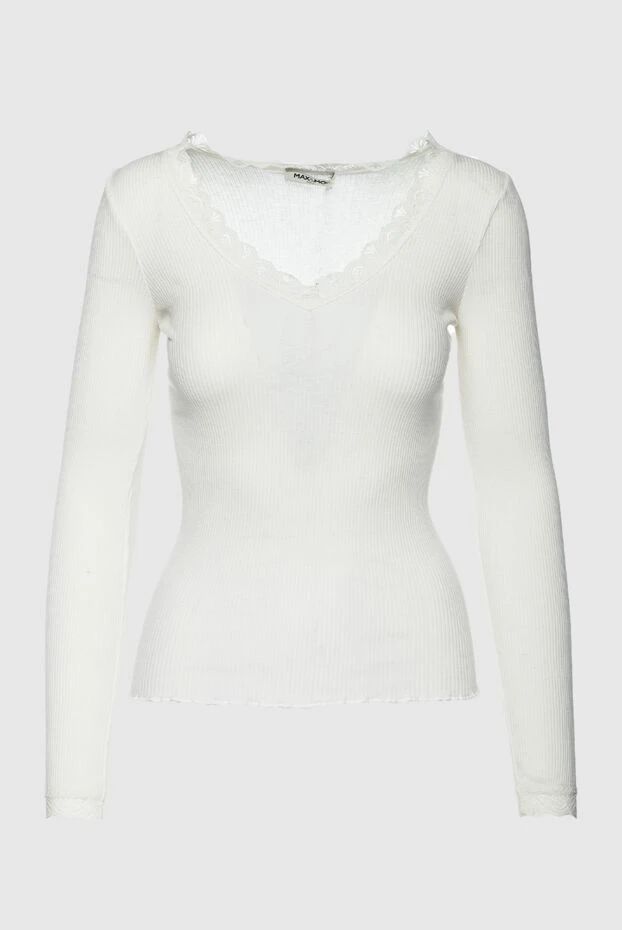 Max&Moi blouse made of silk and cotton white for women 141910 - photo 1