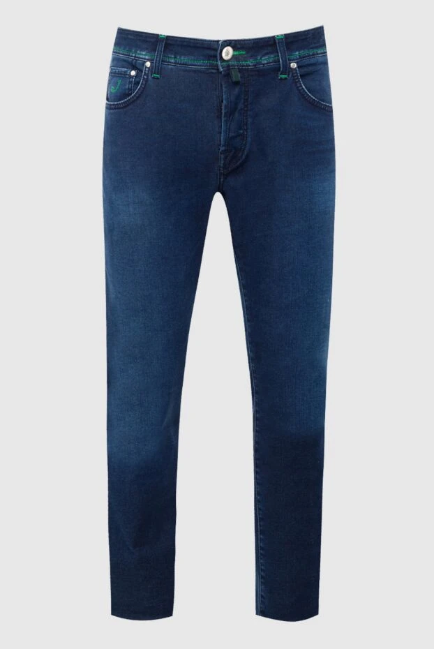 Jacob Cohen чоловічі джинси з бавовни та еластану сині чоловічі купити фото з цінами 141985 - фото 1