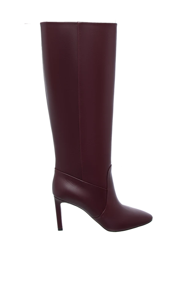 Nina Ricci woman burgundy leather boots for women 142008 - photo 1