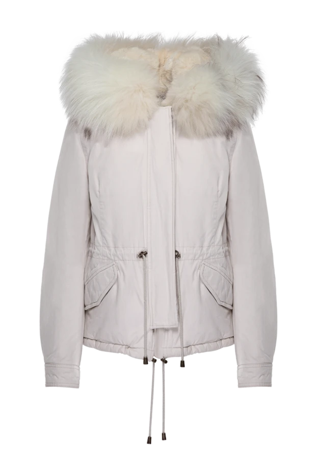 Alessandra Chamonix white women's cotton and natural fur parka 142050 - photo 1