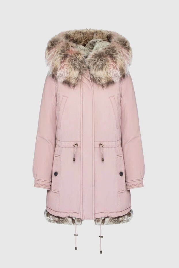 Alessandra Chamonix woman women's parka made of cotton and natural fur, pink buy with prices and photos 142057 - photo 1