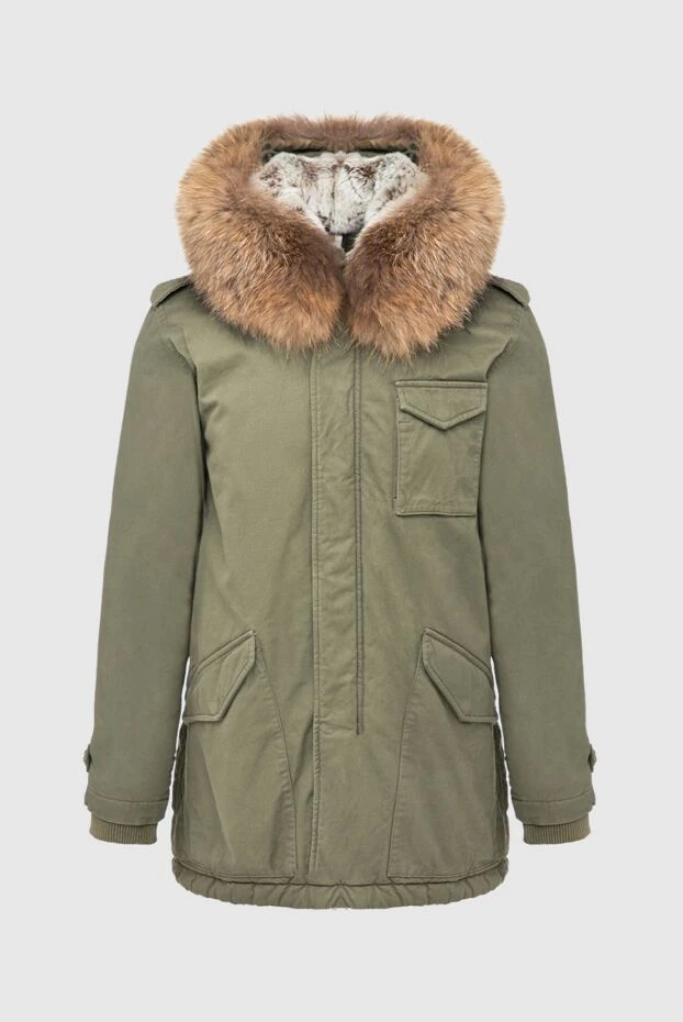 Alessandra Chamonix man men's down jacket made of cotton and fur green buy with prices and photos 142059 - photo 1
