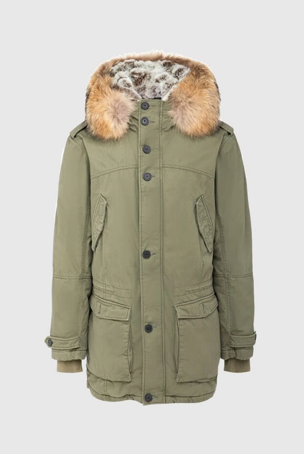 Alessandra Chamonix man men's down jacket made of cotton and fur green buy with prices and photos 142061 - photo 1